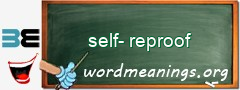 WordMeaning blackboard for self-reproof